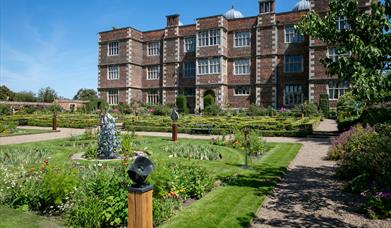 Sculptures in the West Gardens at Doddington Hall