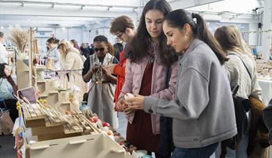 Customers at a recent Craft & Flea event.